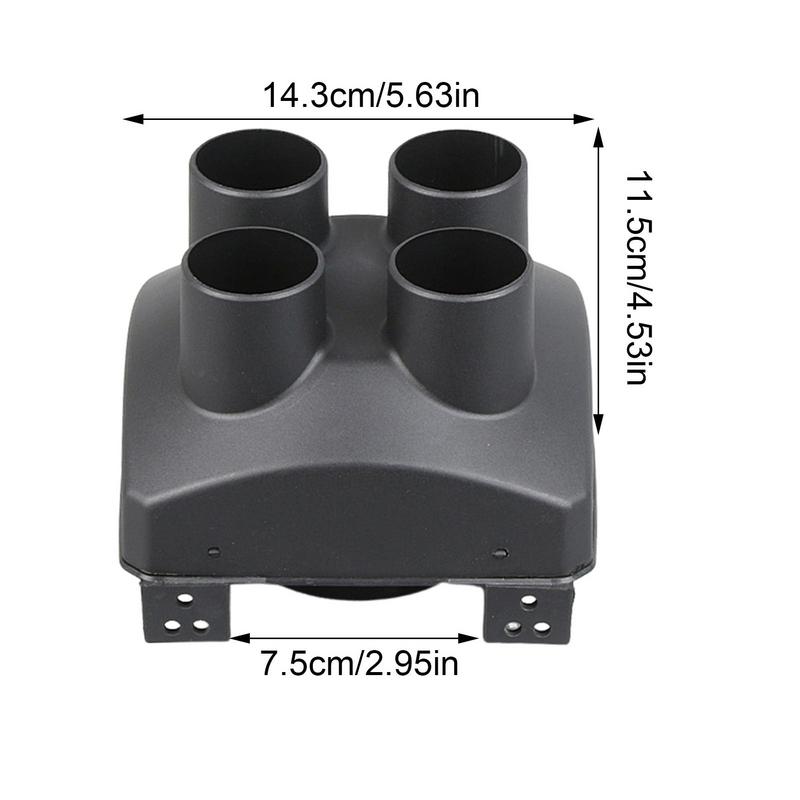 Car Diesel Heater Air Outlet Pipe 75/50/60mm Diesel Air Car Parking Heater Pipes 1/2/4 Hole Auto Heater Pipe Air Vent Cover