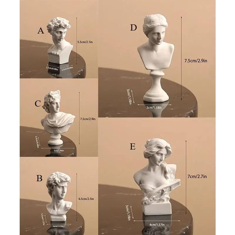 Бюст Аполлона Греческая и Римская мифология Бог Солнечного света Смола Голова Бюст Скульптура Фигурка Домашний декор