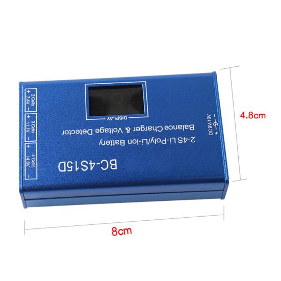 BC-4S15D литиевый аккумулятор балансировочное зарядное устройство Lipo напряжение дисплей детектор 1500мА