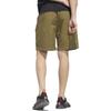 Adidas Solid Color Logo Print Elastic Straight Leg Shorts Men Shorts Olive-Green HM8036
