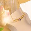 Necklace does not fade women's summer angel wings love necklace simple small fresh titanium steel accessories high-end necklace
