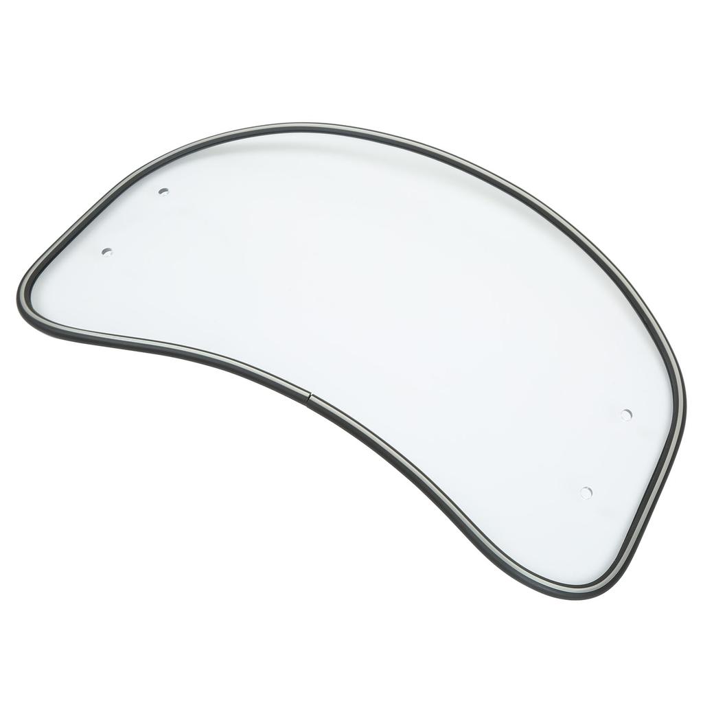 Motorcycle Oval Windshield Clear Front Windscreen Spoiler Air Wind Deflector Guard Shield Universal Fit Transparent