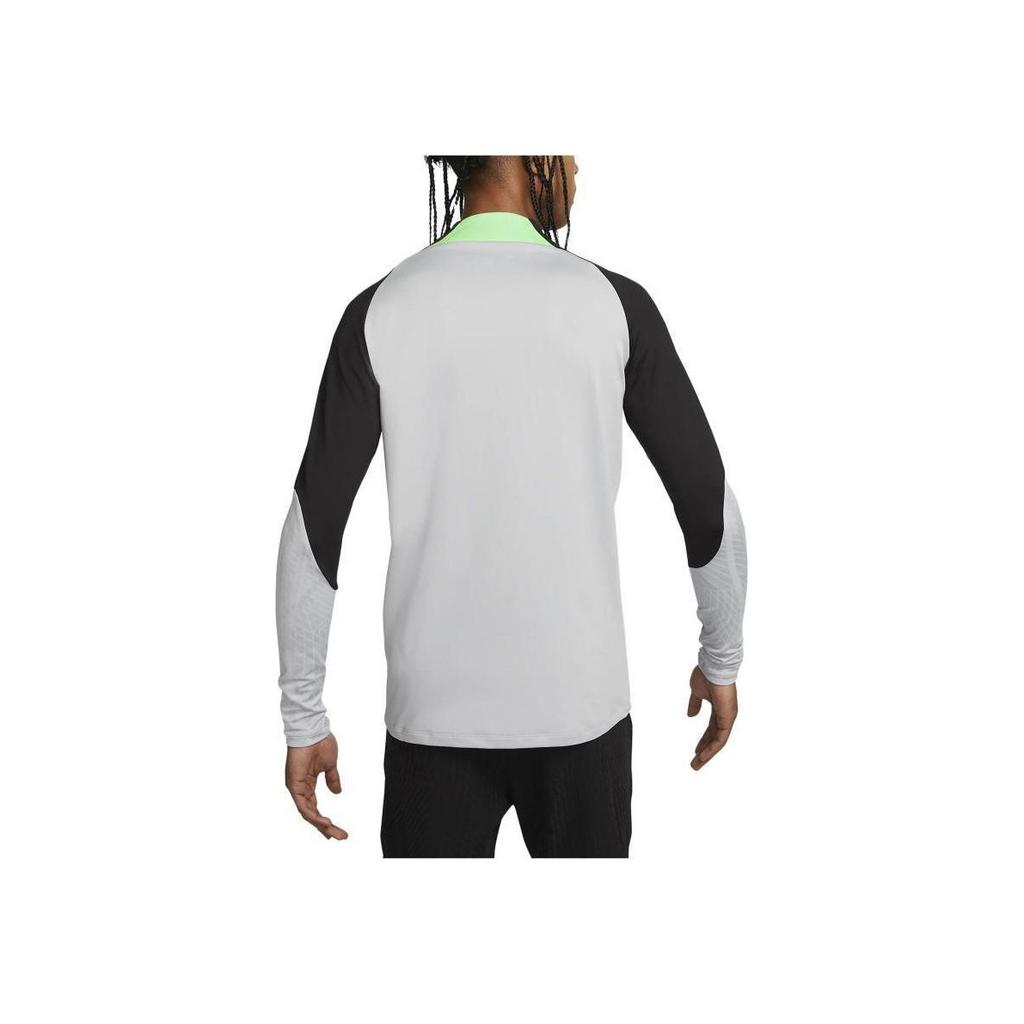 Nike Liverpool FC Strike Color Block Letter Print Long Sleeve Football Shirt Men Tops Wolf-Grey DX3106-013