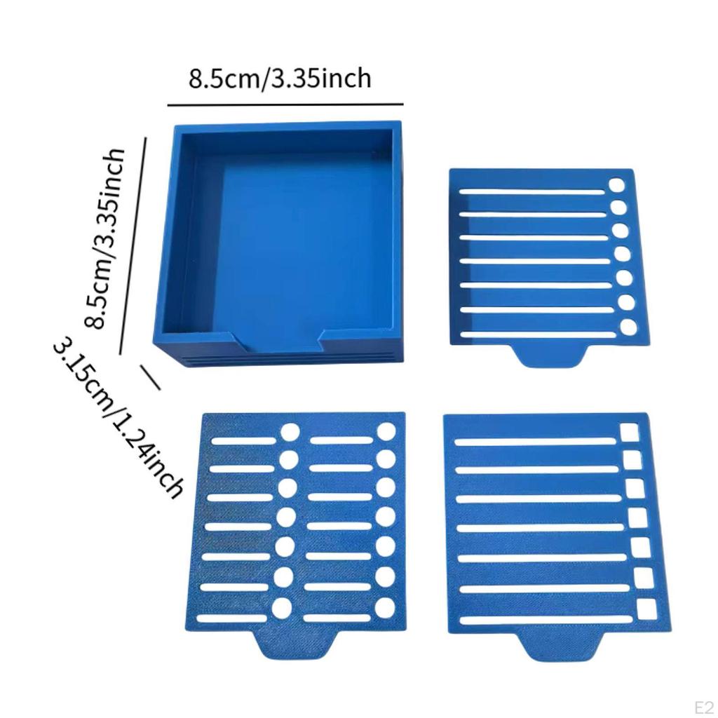 Sticky Note Holder with Stencil Memo Dispenser Easy To Use Business Card Office Desk