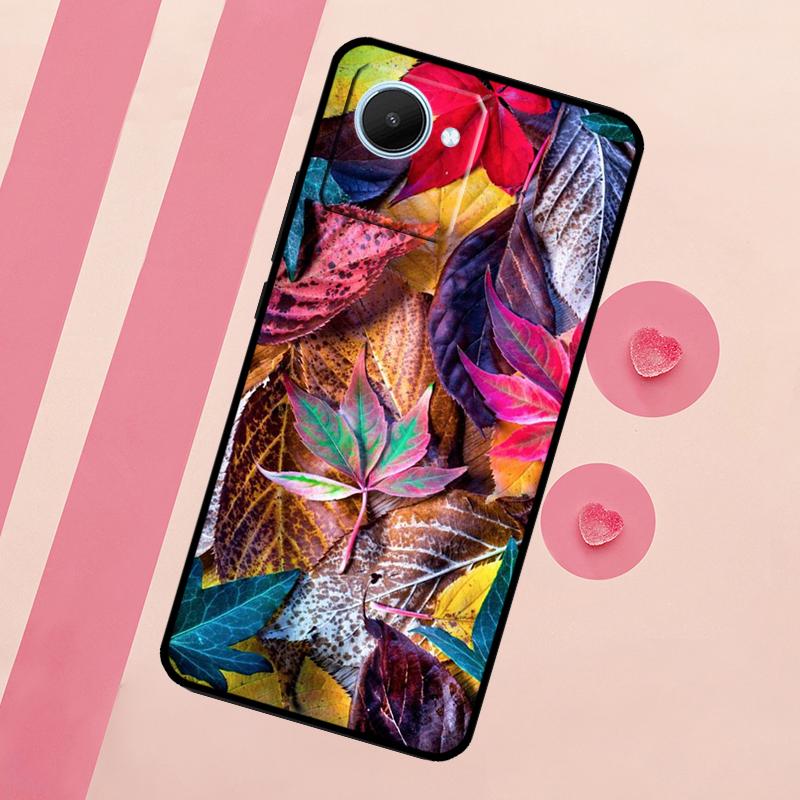 Красочные листья для Realme 15 10 11 12 13 14 Pro Plus C65 C67 C75 C63 C61 C55 C51 C53 C35 GT6 GT7 Pro Чехол