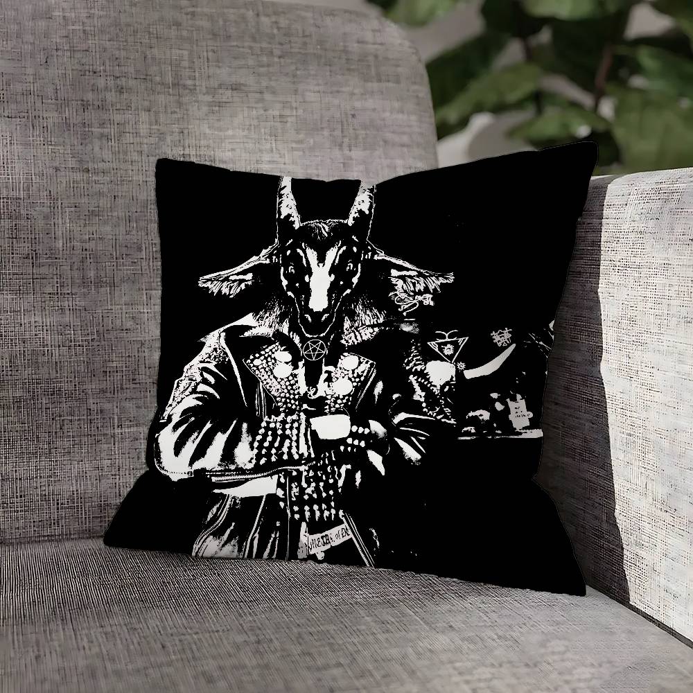 Чехол для декоративной подушки с изображением группы B-BathoryS Quorthon для 45x45см 40x40см 55x55см 50x50см 30x30см Квадратная наволочка для автомобильной подушки