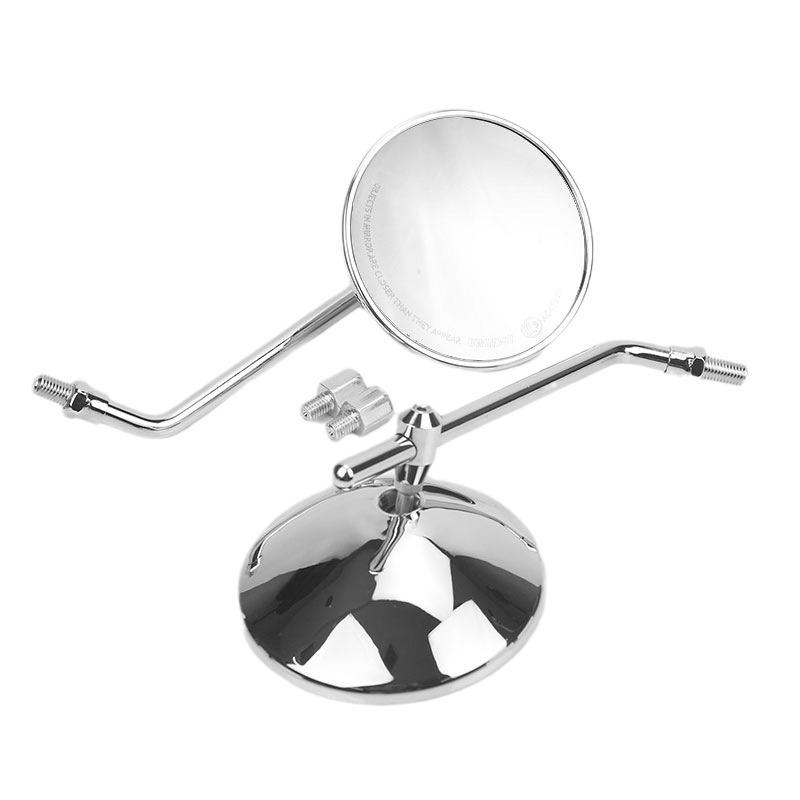 Compact Round Rearview Mirror for Electric Motorcycles and Scooters - Fits Niu, No. 9, Yadea, Emma Models