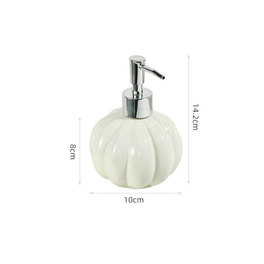 Pumpkin Shape Liquid Soap Dispenser Ceramic Pump Bottle Minimalism Foam Dispenser Kitchen