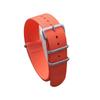 Dense Waffle Pure Nylon NATO Strap with Gunmetal Sandblasted Buckle - Waterproof Military One-Piece Watch Band