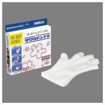 Seihiro Sakuramen одноразовый материал общая длина окружность ладони без обработки, ощущается как голый для коммерческого использования перчатки STBC101, полиэтилен,