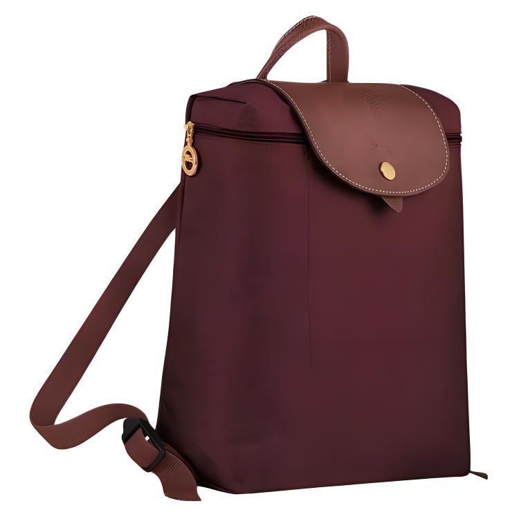 Longchamp Рюкзак Le Pliage из смесовой полиамидной переработанной канвы, средний, женский, бордовый
