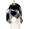 Spring Autumn Winter Shawl Ladies Plaid Triangle Scarf