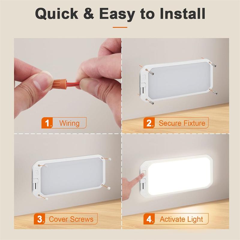 4PCS Interior Light Camper Van RV Lights 12 volt LED Camper lights internal Boat Trailer Dimmable RV Ceiling Reading Light