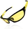 Солнцезащитные очки для ночного вождения Bouken-Oh Night Hawk TK-1A, желтые дужки, поляризованные для мужчин