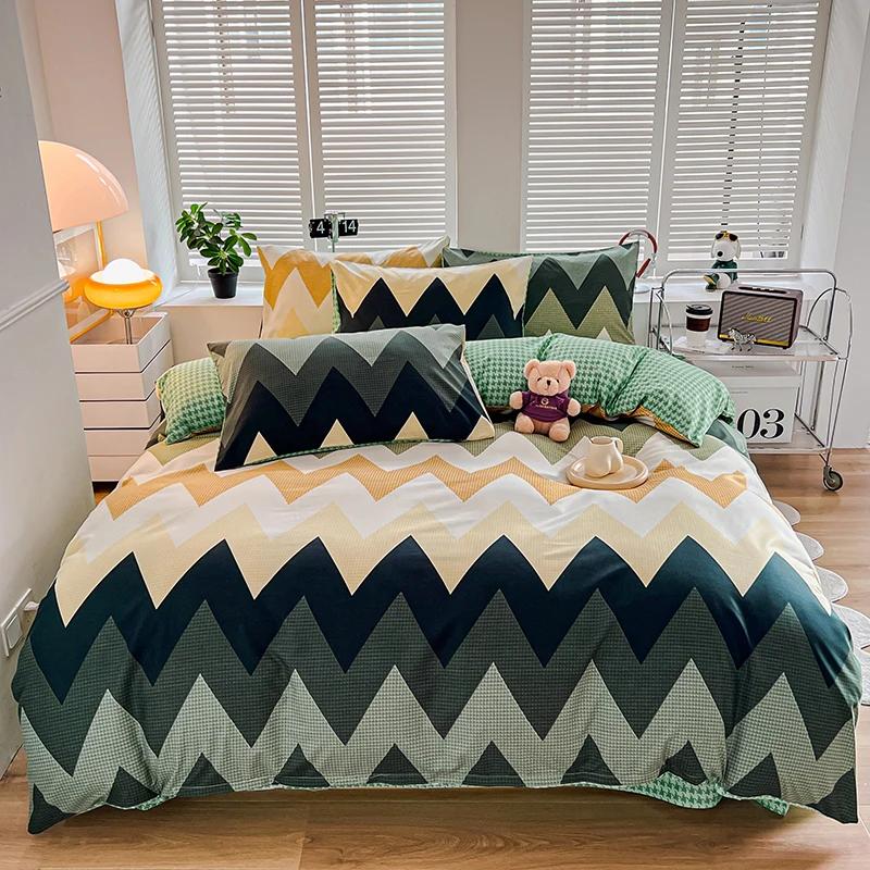 Chic Botanical Duvet Cover Garden Floral Bedding Set 4 Pieces Leaves Duvet Covers Set For Girls Women Farmhouse Comforter Cover