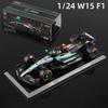 Ббураго 1:24 Mercedes-AMG F1 Team W15 2024 Mercedes Формула Гонки Металлическая Модель Автомобиля №44 Хэмилтон №63 Расселл Статическая Литая Игрушка