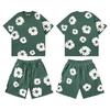 Premium Cotton Puffed Floral Hoodie Jogger Set Unisex Streetwear Casual Outfit Fall
