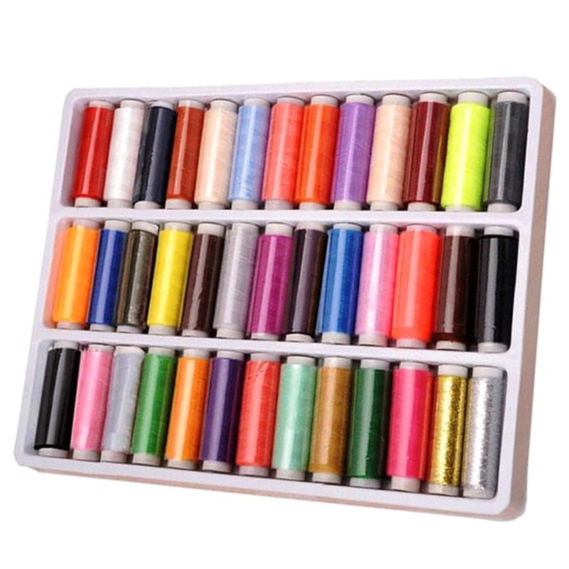 39 шт./набора цветов швейной нити сильные и прочные швейные нити для ручных машин
