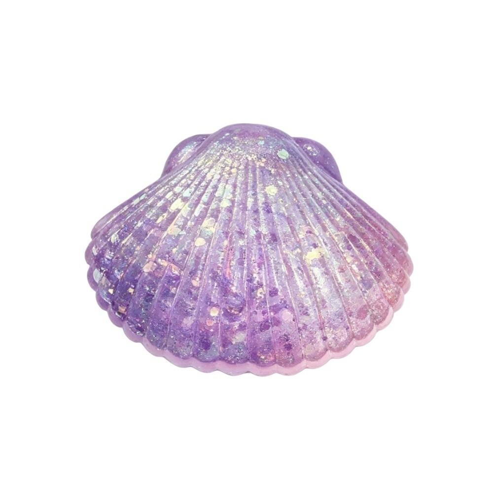 Creative Squeeze Toy Maltose Texture Glitter Shell Squishy Toy Shell Pinching Fun Toy Office Use