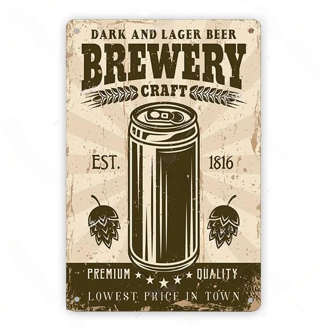 Плакаты с холодным пивом, винтажные металлические жестяные знаки, напитки, ретро-бар, клуб, паб, ресторан, настенное искусство, декоративная тарелка