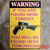 Custom Gun Humor Tin Sign for Restaurant, Bar, or KTV Decor