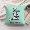 SSimonsCat Cute Cushion Cover Silky Short Plush Invisible Zipper Dustproof Sofa Pillow Case for Home Decor