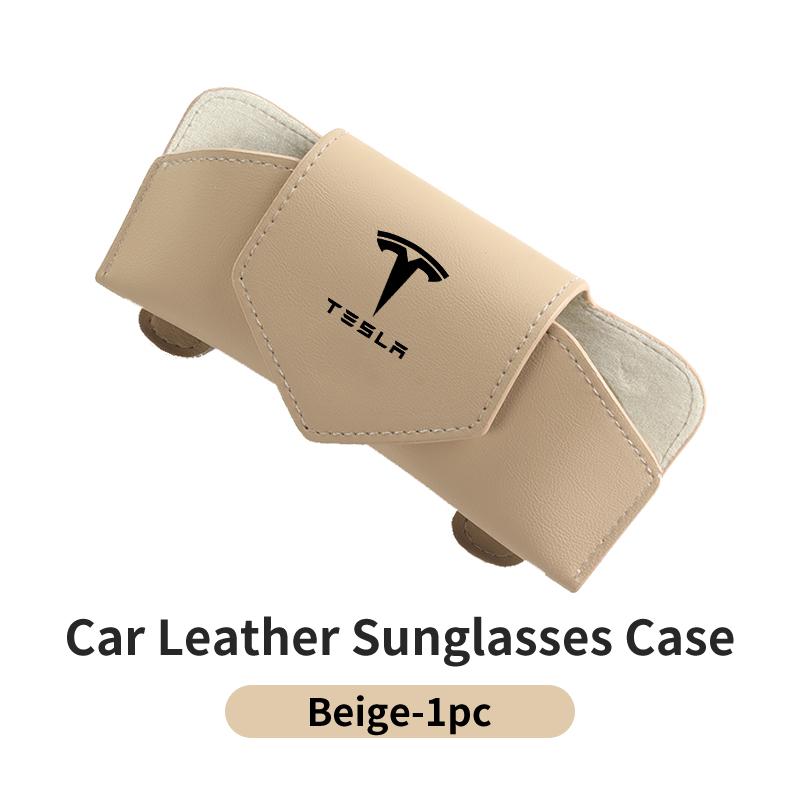 PAJL2 Car Valve Glasses Box Sun Visor Glasses Holder Sunglasses Case For Tesla Model 3 Y S X 2021 Roadster Cybertruck Juguete