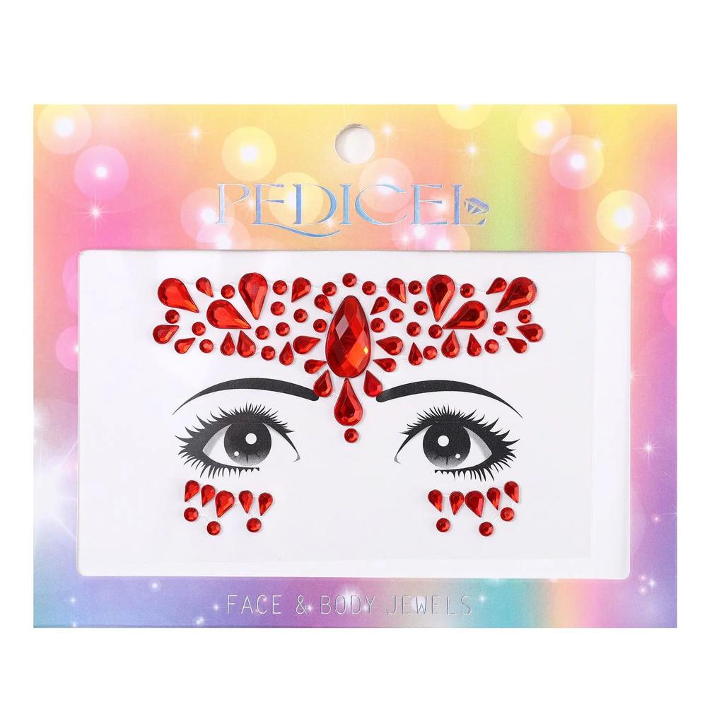 Colourful Kids Makeup Face Stickers Crystal Diamonds Gemstones Girls Women Holiday Glitter Party Self Adhesive Eye Face Tattoos