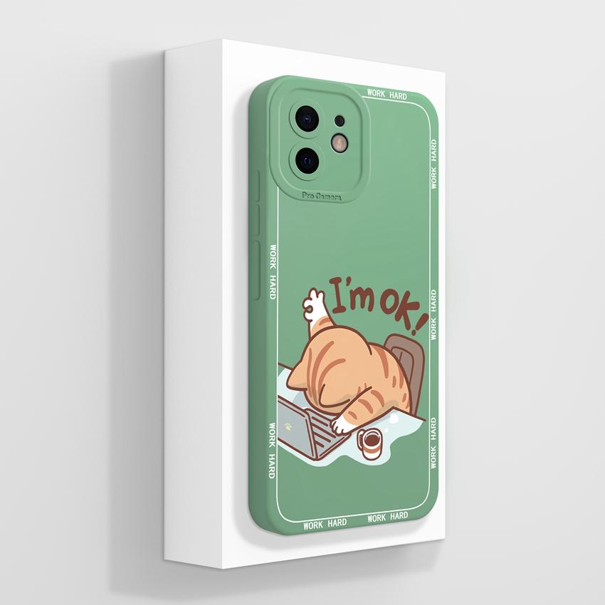 Для iPhone 12 11 XR 6 7 8 Plus Mini Pro Max Чехлы для телефонов Милые плюшевые узоры с кроликами Жидкий силикон Пылезащитная защита Мягкая задняя крышка Для чехла iPhone