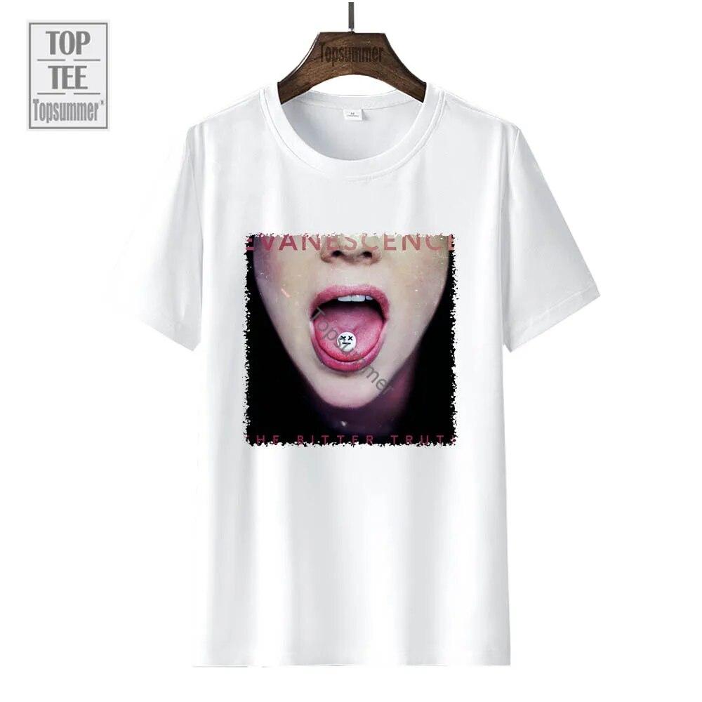 Футболка с альбомом «Горькая правда» Evanescent Tour, женская футболка в стиле хип-хоп, рок, хлопковые футболки, топы унисекс с графическим принтом