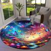 1pc Office Carpet Chair Mats Fantasy Butterfly Garden Perfect for Decorating Office Chairs, Living Rooms, Or Bedrooms