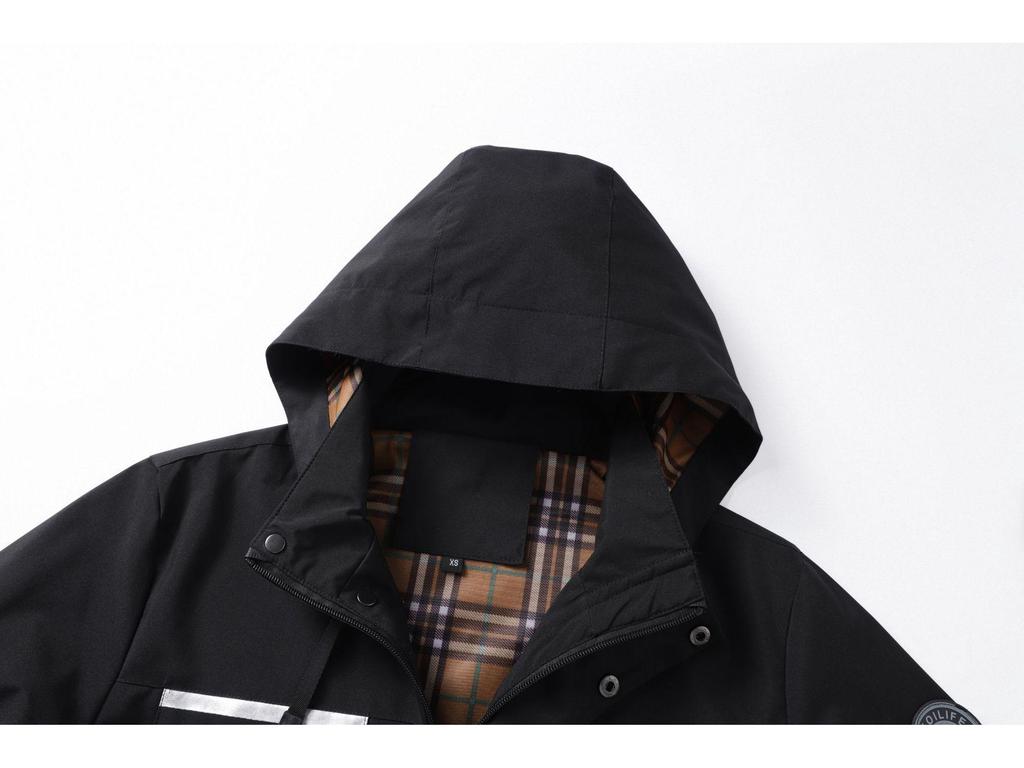 Мужская повседневная куртка с капюшоном для активного отдыха - пальто осень/зима