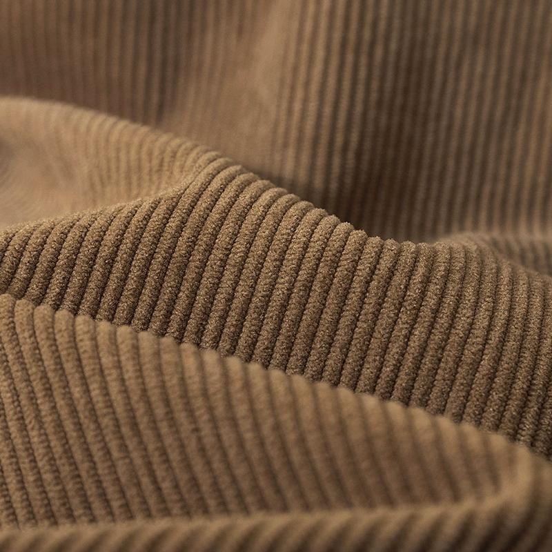 Женская мода с высокой талией для похудения, вельветовая юбка трапециевидной формы, длинное платье, утепленное повседневное однотонное платье