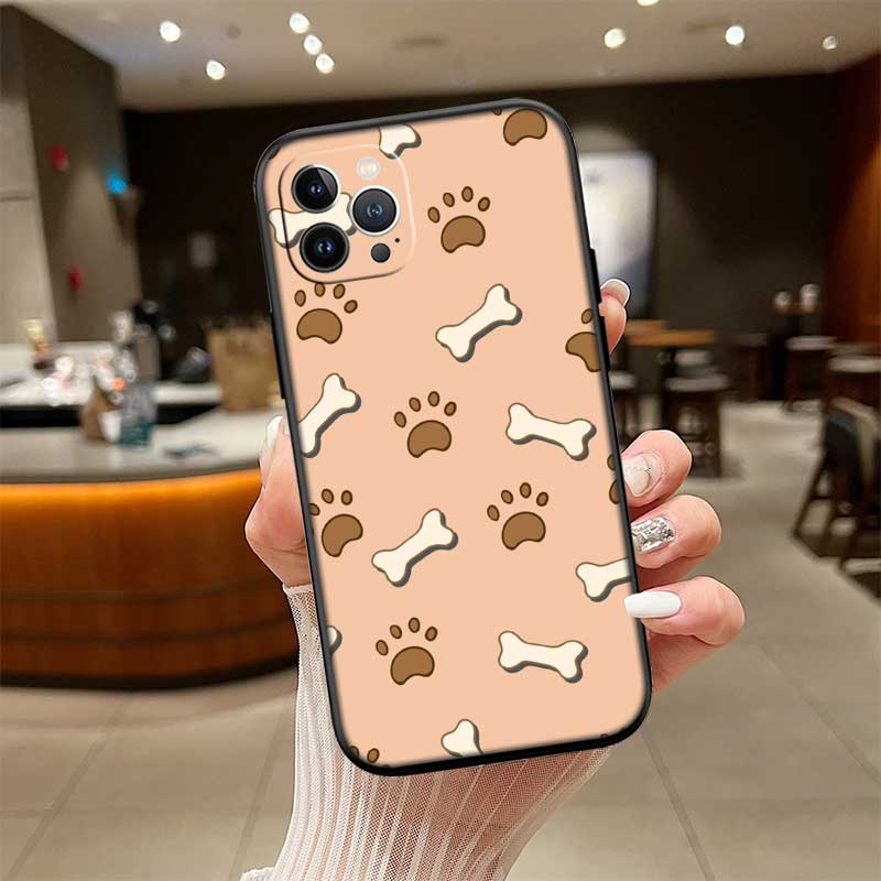 NH19 dog footprint Paw Case for Motorola Edge 60 60s 70 G86 G56 G54 E14 G04S G45 G54 G64 S30 S50 X30 X40 X50 Pro Power