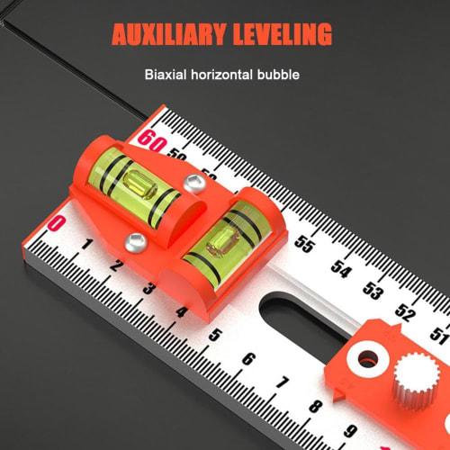 T-square, Aluminum Alloy Sliding T-square, Woodworking Ruler, Marking Gauge, Adjustable Angle, Positioning Scribe Tool, Architect T-square, Carpentry,