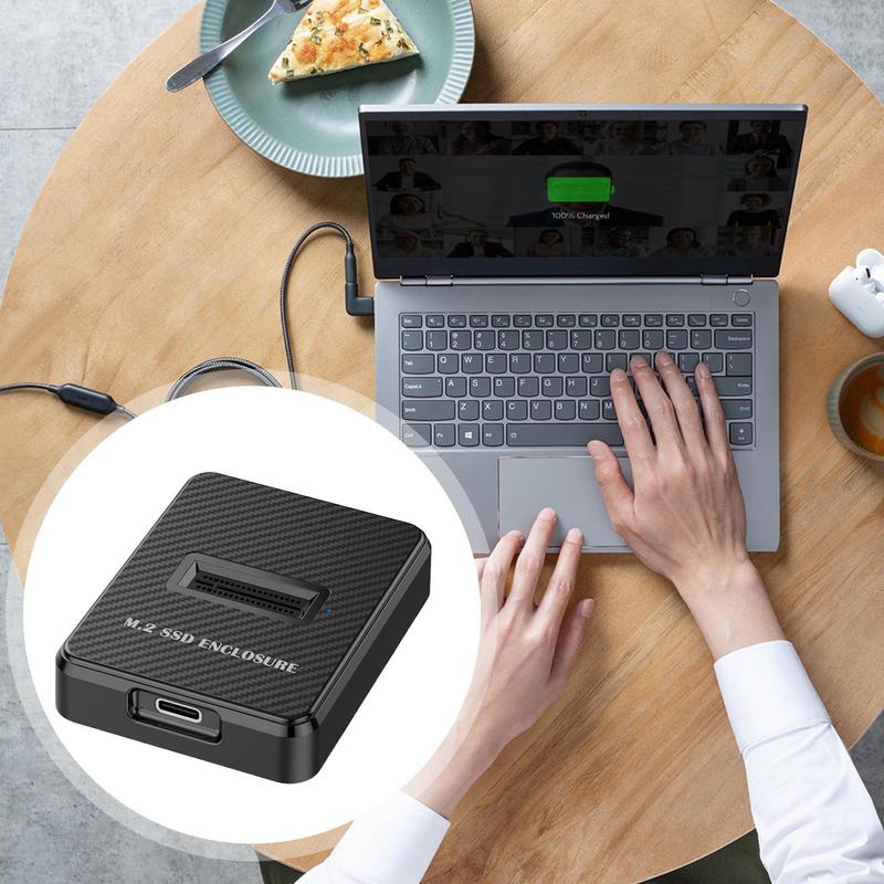 Док-станция для HDD SSD считыватель 10 Гбит/с USB3.2 Устройство хранения SSD Док-станция Для ПК Ноутбука Планшета Для передачи и резервного копирования данных