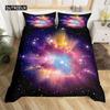 Комплект постельного белья Starry Sky из микрофибры с космическим принтом, пододеяльник для подростков и мальчиков, комплект постельного белья 3D Starry Sky Series
