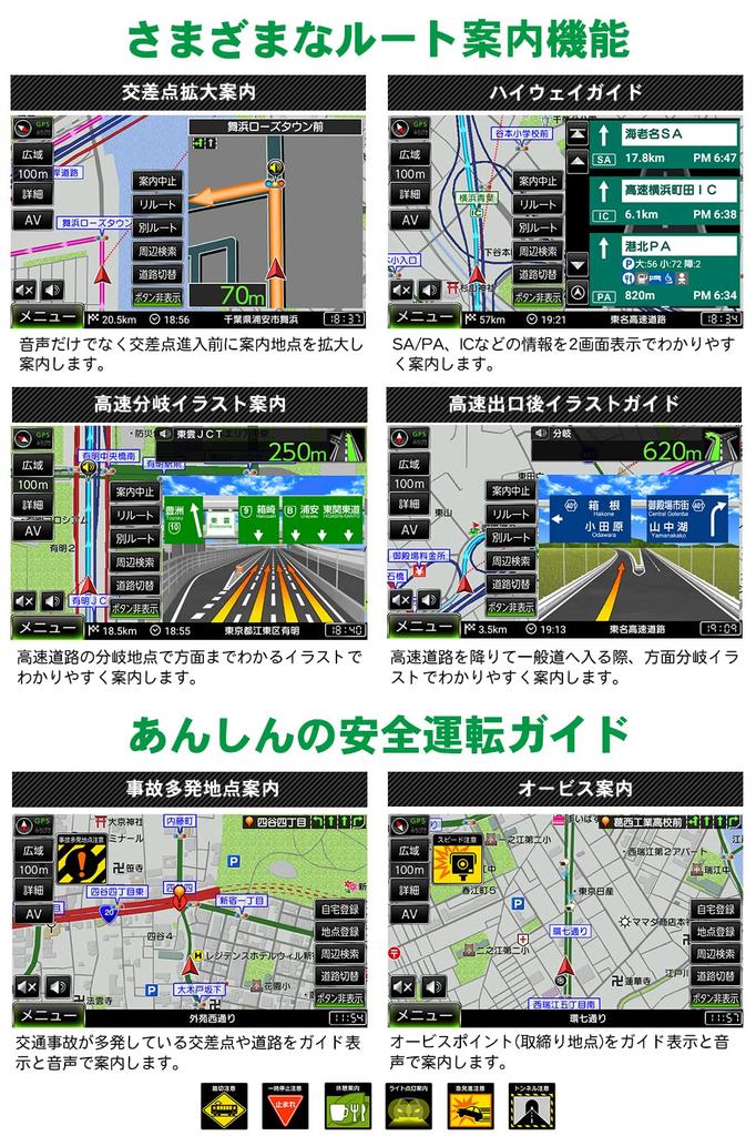 DreamMaker Portable Navigation 2023 Zenrin Pivot Backup Camera Rurubu Full-Seg System, 9-inch, Maps, Function, Michibiki, Compatible, Data, 12V/24V