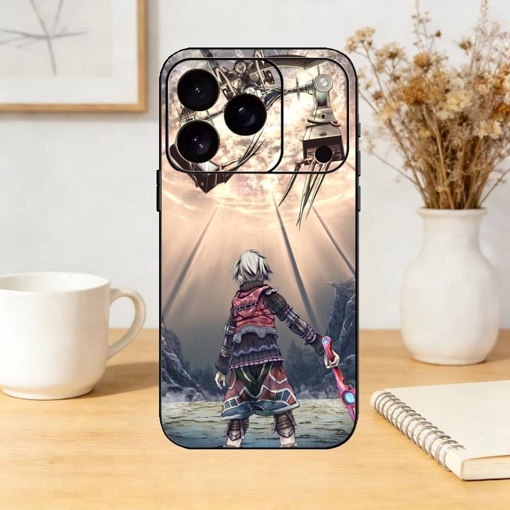 Чехол для телефона Game X-Xenoblade Chronicles Для iPhone 17,16,15,14,13,12,11 Plus,Pro Max,SE4 Мягкий силиконовый черный чехол