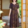 Элегантное летнее платье для женщин, винтажная одежда, повседневное длинное платье больших размеров с коротким рукавом
