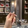 Ложка для хот-пота с длинной ручкой, ситечко, суповая ложка из нержавеющей стали
