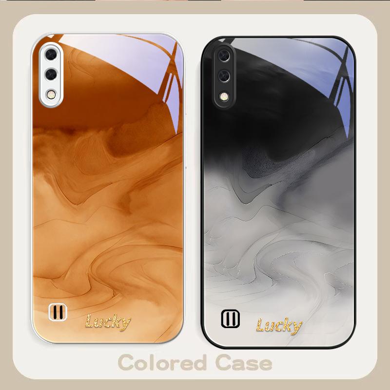 Чернильная wash коннотация синий Для Samsung A01 A02 03 Core 04 05 06 10 12 13 14 5G 15 16 M02 12 Note 8 9 10 20 стекло Ультра чехол для телефона