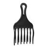 1Pc Hair Comb Insert Afro Hair Pick Comb Hair Fork Comb Plastic High & Low Gr Comb Hairdressing Styling Tool Black for Man & Woman