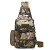Outdoor Tactical Chest Bag with Water Bottle Holder & Charging Port