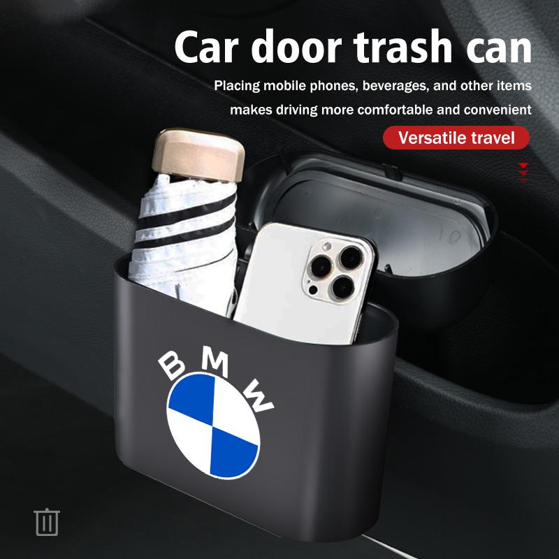 Universal Car Trash Can Storage Multifunctional Garbage Case For BMW Performance X1 M3 M6 F01 F02 E34 E36 E60 F10 F20 X6 YF6
