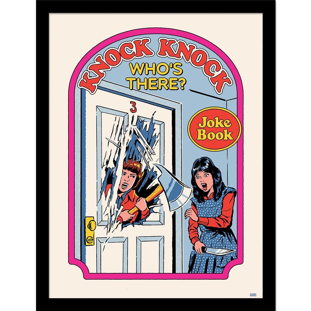 Steven Rhodes Knock Knock Who´s There Framed Poster