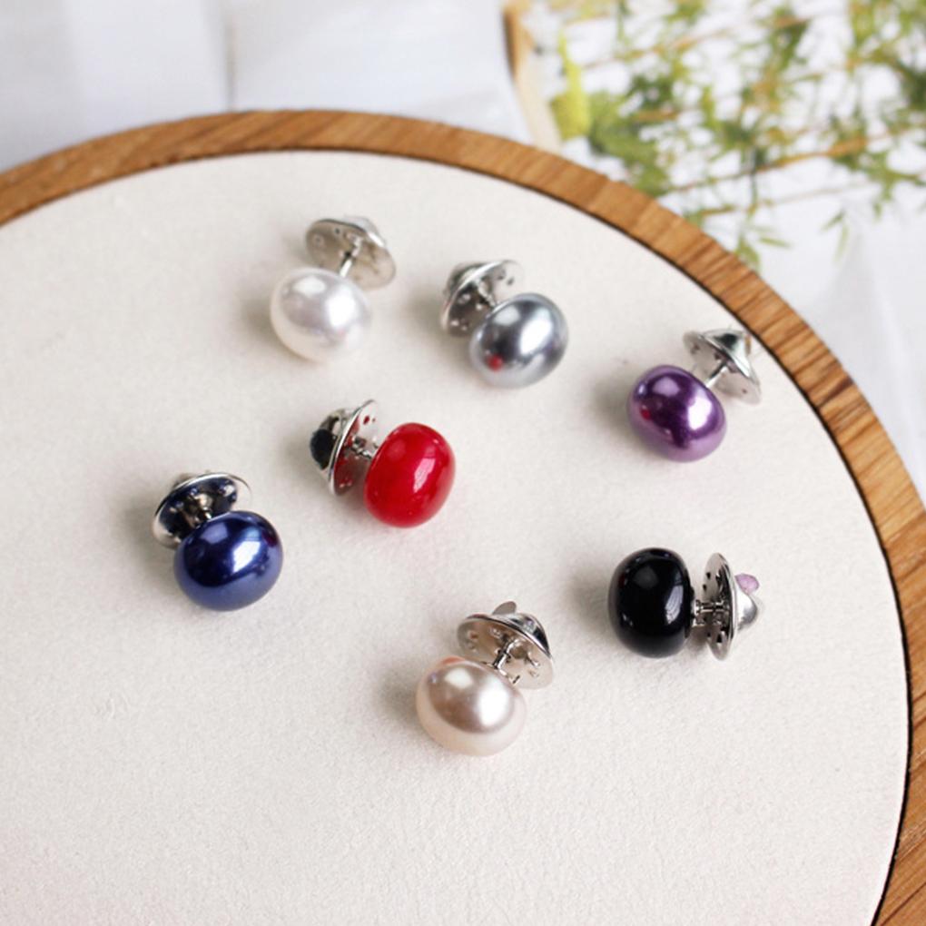 Women Brooch Pin Pearl Breastpin DIY Collar Overcoat Sweater Decorations Gilrs Female Jewelry for Dating Party Ornaments