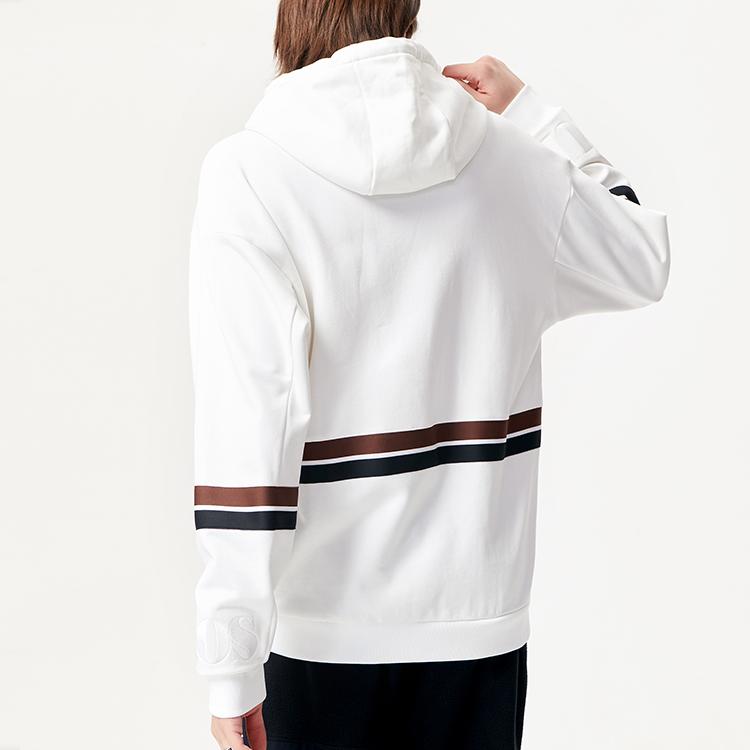 Fila Fusion Спортивная свободная толстовка с логотипом в стиле Color Block для мужчин Белая T11M145207F-WT