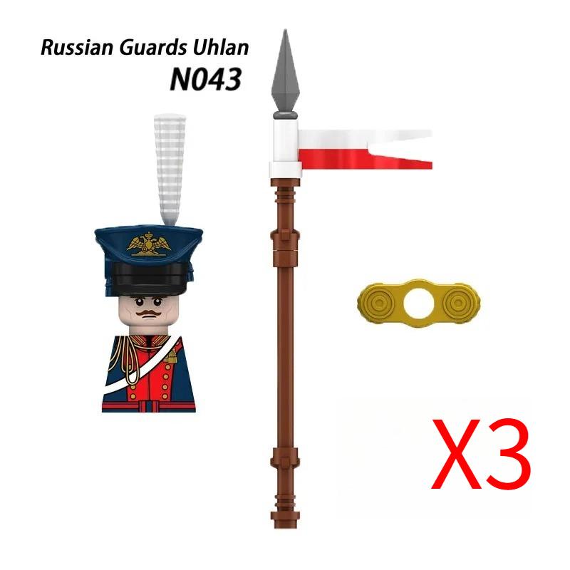 MOC Средневековый Военный Наполеоновские Войны Строительные Блоки Британская Французская Армия Пехота Кавалерия Фигурка Солдата Кирпичный Конструктор