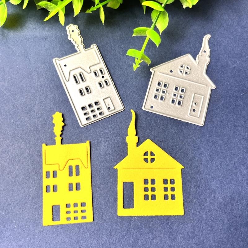 Дом металлический трафарет DIY ремесло углеродистая сталь шаблон для тиснения трафарет Скрапбукинг для карточек высечки плесень